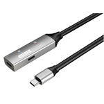 PremiumCord USB-C repeater a predlžovací kábel Male-Female, 5Gbps Aluminium 15m ku31rep15al