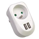 PremiumCord USB nabíjecí adaptér 230v 2x USB, USB nabíjecí adaptér 230V 2xUSB 5V maximální proud 3, PPD03