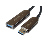 PremiumCord USB3.2 + 2.0 predlžovací optický AOC kábel A/Male - A/Female 10m ku3fiber10