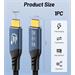 PremiumCord USB4™ Version2.0 80Gbps 16K@60Hz 240W Thunderbolt 3 a 4 kabel 0,8m ku4ca08