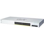 Prepínač Cisco CBS220-24FP-4G, 24xGbE RJ45, 4xSFP, PoE+, 382W CBS220-24FP-4G-EU-RF