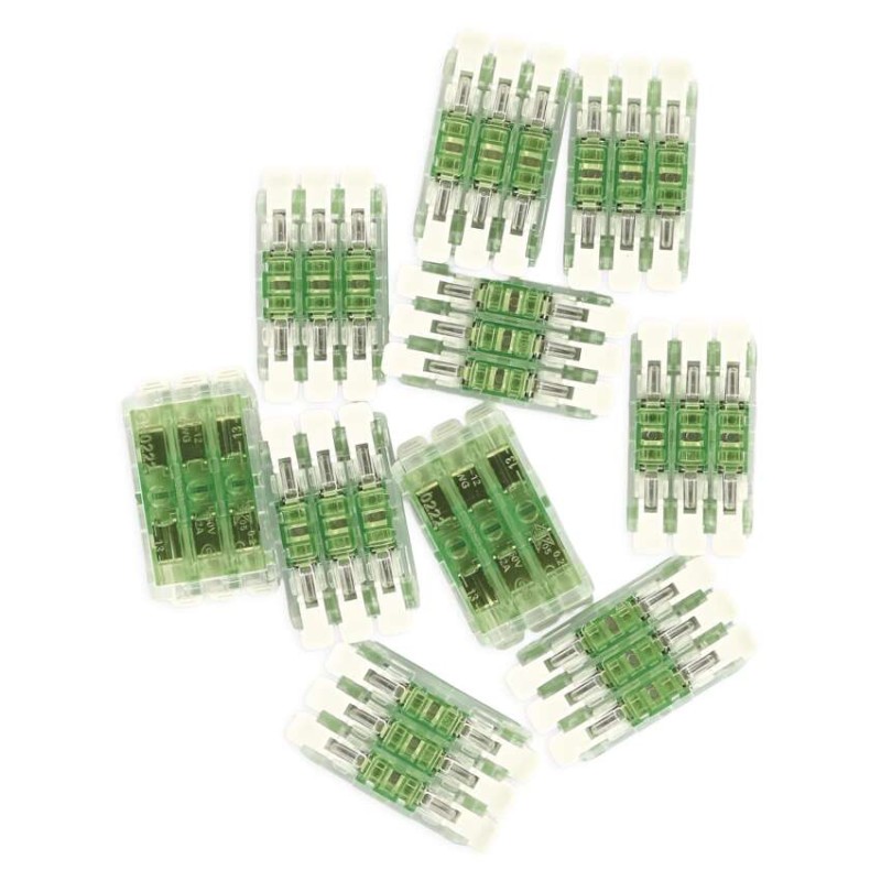 Priama páčková spojovacia svorka 6× 0,2–4 mm2, 10 ks 8592920154540