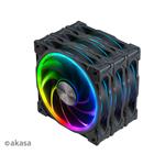 přídavný ventilátor Akasa SOHO AR LED 12 cm RGB 3 ks AK-FN108-KT03
