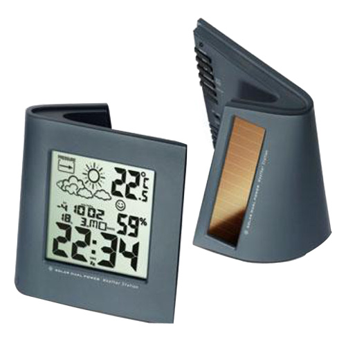 PRIME WiKi Solar Dual Powered Curved Weather Station ST-997N BLACK