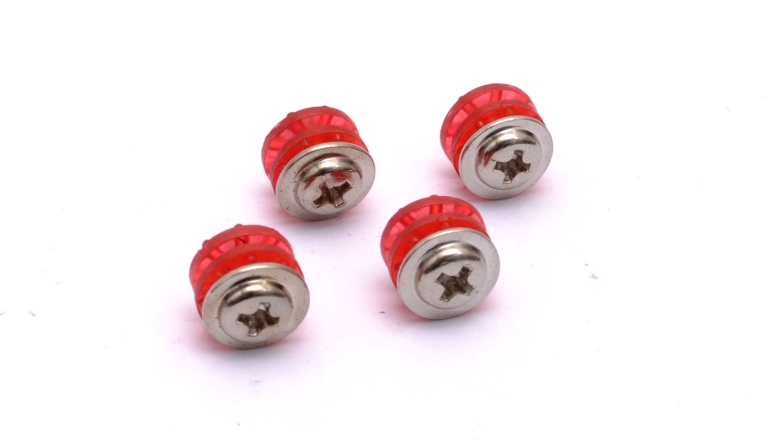 PRIMECOOLER PC-RSH1R (HDD Rubber Fan Screws, red (4pcs))