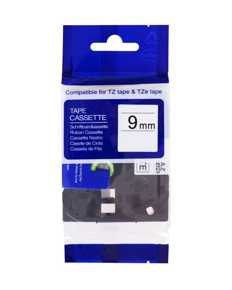 PRINTLINE kompatibilní páska s Brother TZE-121, TZ-121, 9mm, černý tisk/průsvitný podklad PLTB28