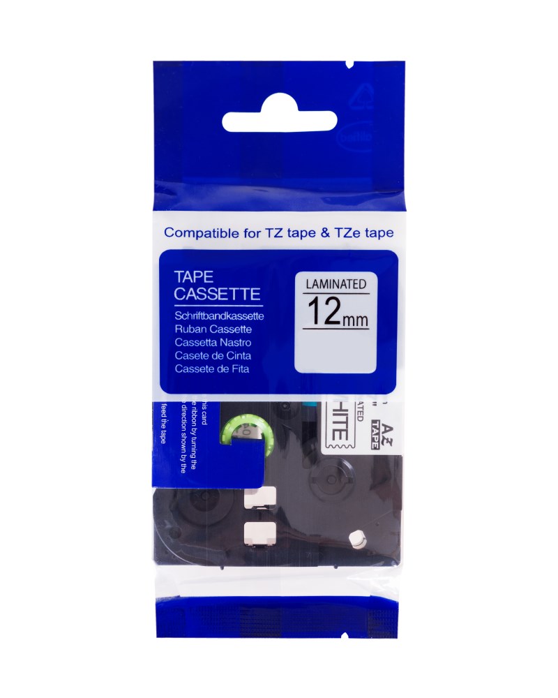 PRINTLINE kompatibilní páska s Brother TZE-S231, 12mm, černý tisk/bílý podklad, extr. adh. PLTB20