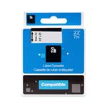 PRINTLINE kompatibilní páska s DYMO 40913 S0720680, 9mm, 7m, černý tisk / bílý podklad, D1 PLTD14