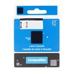 PRINTLINE kompatibilní páska s DYMO 53716, S0720960, 24mm, 7m, černý tisk/modrý podklad, D1 PLTD40