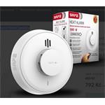 Pro safe Bezdrôtový teplotný hlásič požiaru na zistenie prudkého nárastu teploty v monitorovanom priestore. SAFE10YHT-RF
