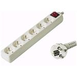Prodlužovací přívod 230V, 7m,6 zásuvek + vypínač pp6k-07