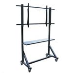 Profesionální vozík/stojan držák na televizory 55-100", pojezdová kolečka s brzdou, OMB VIDEO TROLLEY