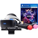 PS4 - PSVR headset Mk3+Kamera+ PS Move+VR Worlds PS719983064