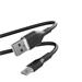 Puro kábel Soft Silicone Cable USB-A to USB-C 1.5m - Black PUUSBCICONBLK