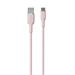 Puro kábel Soft Silicone Cable USB-A to USB-C 1.5m - Rose PUUSBCICONROSE