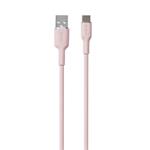 Puro kábel Soft Silicone Cable USB-A to USB-C 1.5m - Rose PUUSBCICONROSE