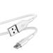 Puro kábel Soft Silicone Cable USB-A to USB-C 1.5m - White PUUSBCICONWHI