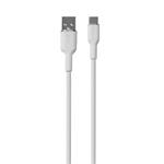 Puro kábel Soft Silicone Cable USB-A to USB-C 1.5m - White PUUSBCICONWHI