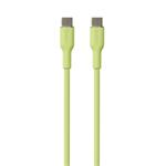 Puro kábel Soft Silicone Cable USB-C to USB-C 1.5m - Light Green PUUSBCUSBCICONLGRN