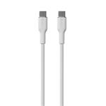 Puro kábel Soft Silicone Cable USB-C to USB-C 1.5m - White PUUSBCUSBCICONWHI
