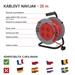 PVC kábel na bubne s pevným stredom – 4 zás., 25m, 1,5mm2 8595025384850