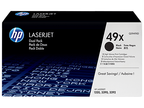 Q5949XD Toner LaserJet 1320 Dual Pack 2 x 6k pages