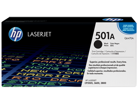 Q6470A Black Print Cartridge CLJ 3600/3800/CP3505 6,000 pages