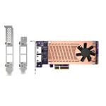 QNAP QM2 series, 2 x PCIe 2280 M.2 SSD slots, PCIe Gen3 x 4 , 2 x Intel I225LM 2.5GbE NBASE-T port QM2-2P2G2T