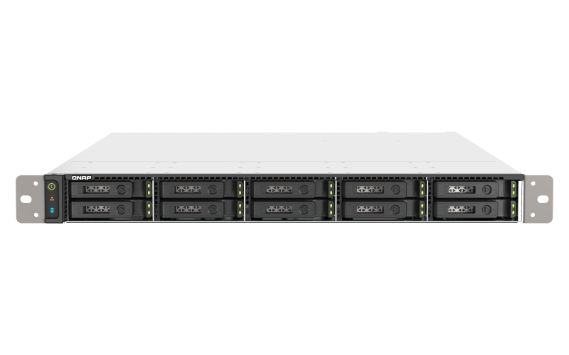 QNAP TS-h1090FU-7302P-256G (AMD EPYC, 256GB ECC RAM, 10x 2,5" U.2/SATA, 2x PCIe, 2x 2,5GbE, 2x25GbE)