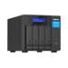 QNAP TVS-h474-PT-8G (2core 3,7GHz, ZFS, 8GB RAM, 4x SATA, 2x M.2 NVMe, 2x PCIe, 2x 2,5GbE, 1x HDMI)