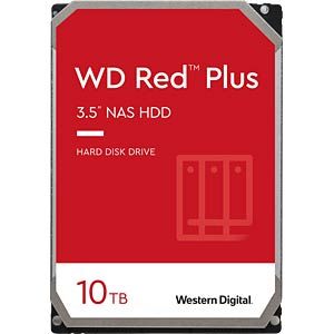 QNAP WD, HDD, Red Plus, SATA III, 3.5-inch, 10TB, WD100EFGX 7211310T-7050200-000-RS
