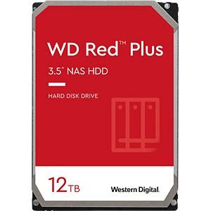 QNAP WD, HDD, Red Plus, SATA III, 3.5-inch, 12TB, WD120EFGX 7211312T-7050200-000-RS