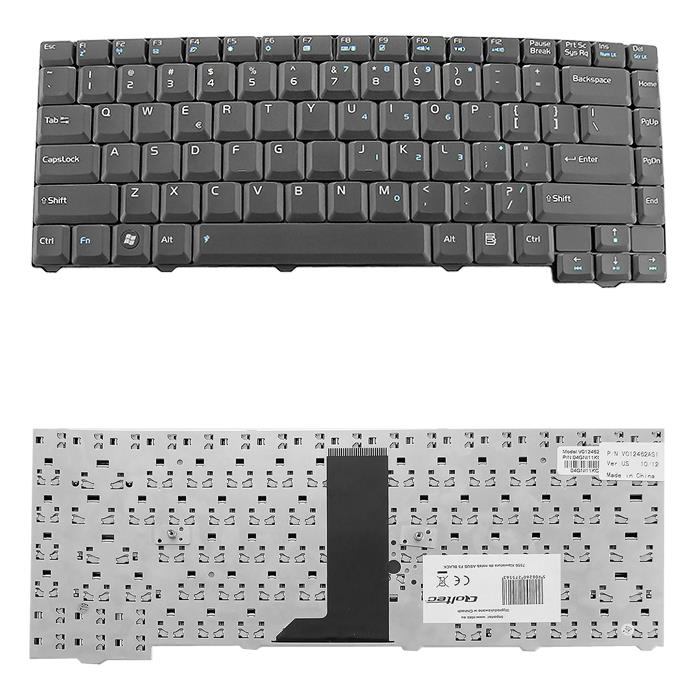 Qoltec Klávesnica pre notebook Asus F3 BLACK 7556.AS_F3B