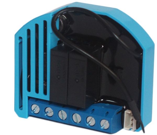 QUBINO spínač, 2x 230V, měření spotřeby, připojení tep. senzoru, Z-Wave plus ZMNHBD1