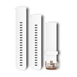 Quick Release (20 mm) remienok silikónový, White, Rose Gold pracka 010-12561-05