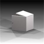 Rack Typ 3-8U/400 plechové dveře, šedý, IP66 5061885