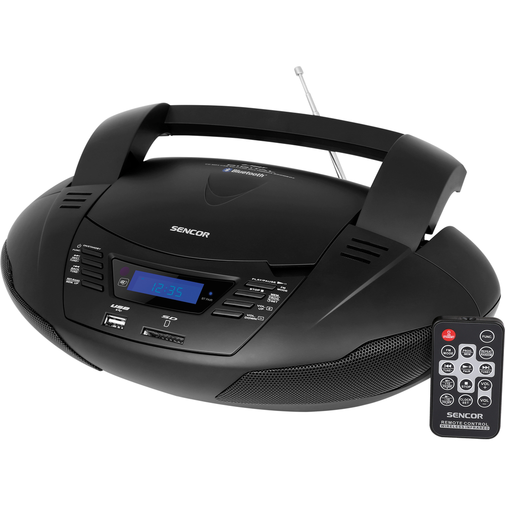 Rádio Sencor SPT 4200 RADIO S CD/MP3/USB/SD/BT, černé