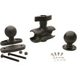 RAM MOUNT KIT, FLAT CLAMP BASE, SHORT ARM, 5 inches (128mm), BALL FOR VEHICLE DOCK REAR VM1004BRKTKIT