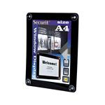 Rámik Securit WINDOWS POSTER FRAME na sklo, A4, Black PFW-A4-BL