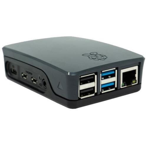 RASPBERRY Skrinka pre Raspberry Pi 4, blk RB-CaseP4+06B