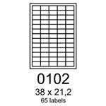 RAYFILM Štítky 38x21,2 univerzálne biele eco *R0ECO0102F R0ECO.0102F