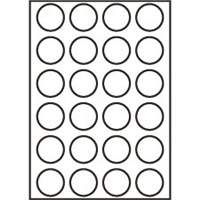 RAYFILM Štítky 40mm kruh univerzálne biele *R01004040KA R0100.4040KA