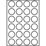 RAYFILM Štítky 40mm kruh univerzálne biele *R01004040KA R0100.4040KA