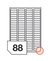 RAYFILM Štítky 44x12,7 univerzálne biele *R01004567A R0100.4567A