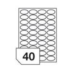 RAYFILM Štítky 45x25 (oval) univerzálne biele *R01004525A R0100.4525A