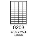 RAYFILM Štítky 48,5x25,4 univerzálne biele *R01000203F R0100.0203F