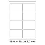 RAYFILM Štítky 99x68 biele matné inkjet/laser/copy etikety *R01000841A R0100.0841A
