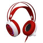 Redragon SAPPHIRE herné slúchadlá s mikrofónom, s reguláciou hlasitosti, bielo-červená, 2x 3.5 mm j 64206