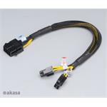 Redukce z 8pin (M) na 8pin (2x4pin) - 30 cm AK-CB8-8-EXT