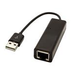 Redukcia, (2.0), USB A (2.0) M-RJ45 F, 0, čierna KAU1MRJK01